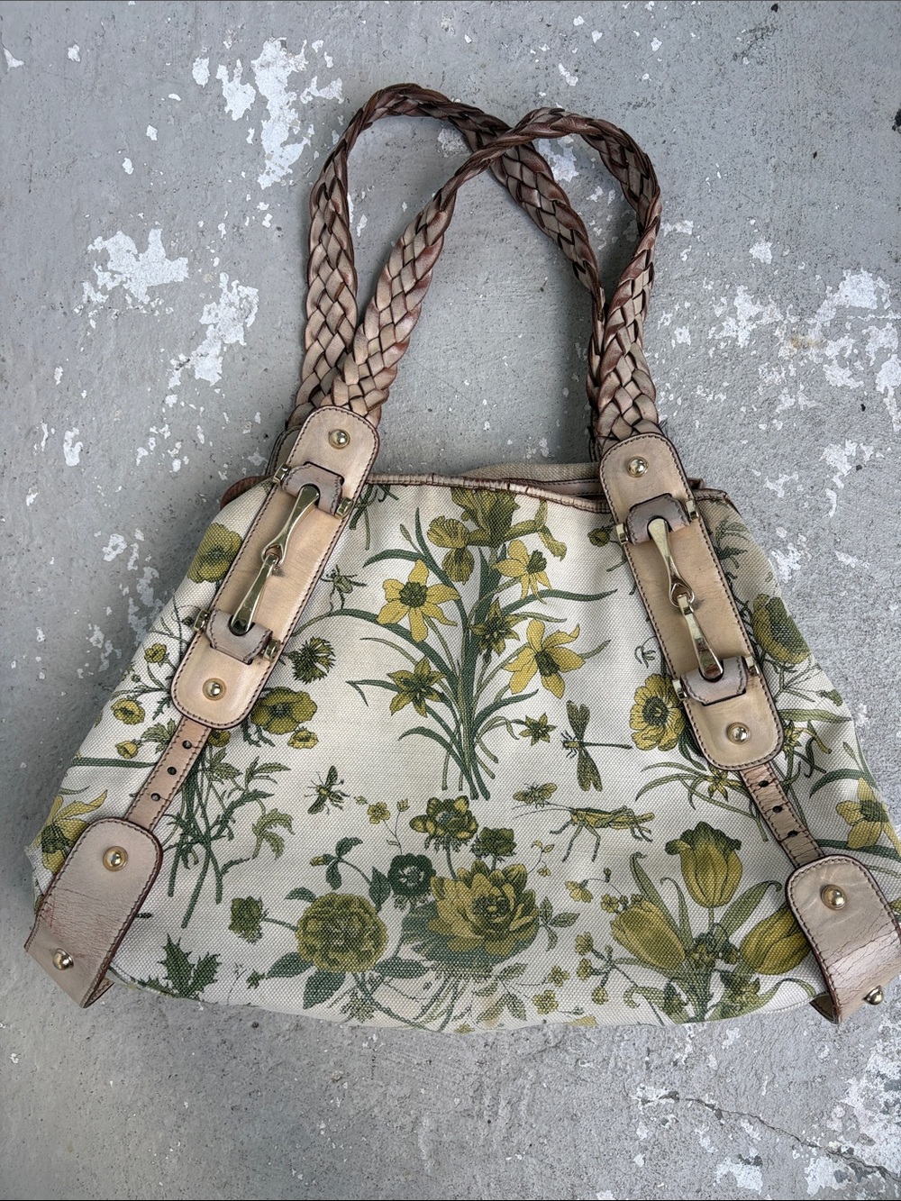 Gucci canvas floral Pelham Bag